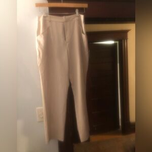 Halston Blush stone pleated trousers acetate